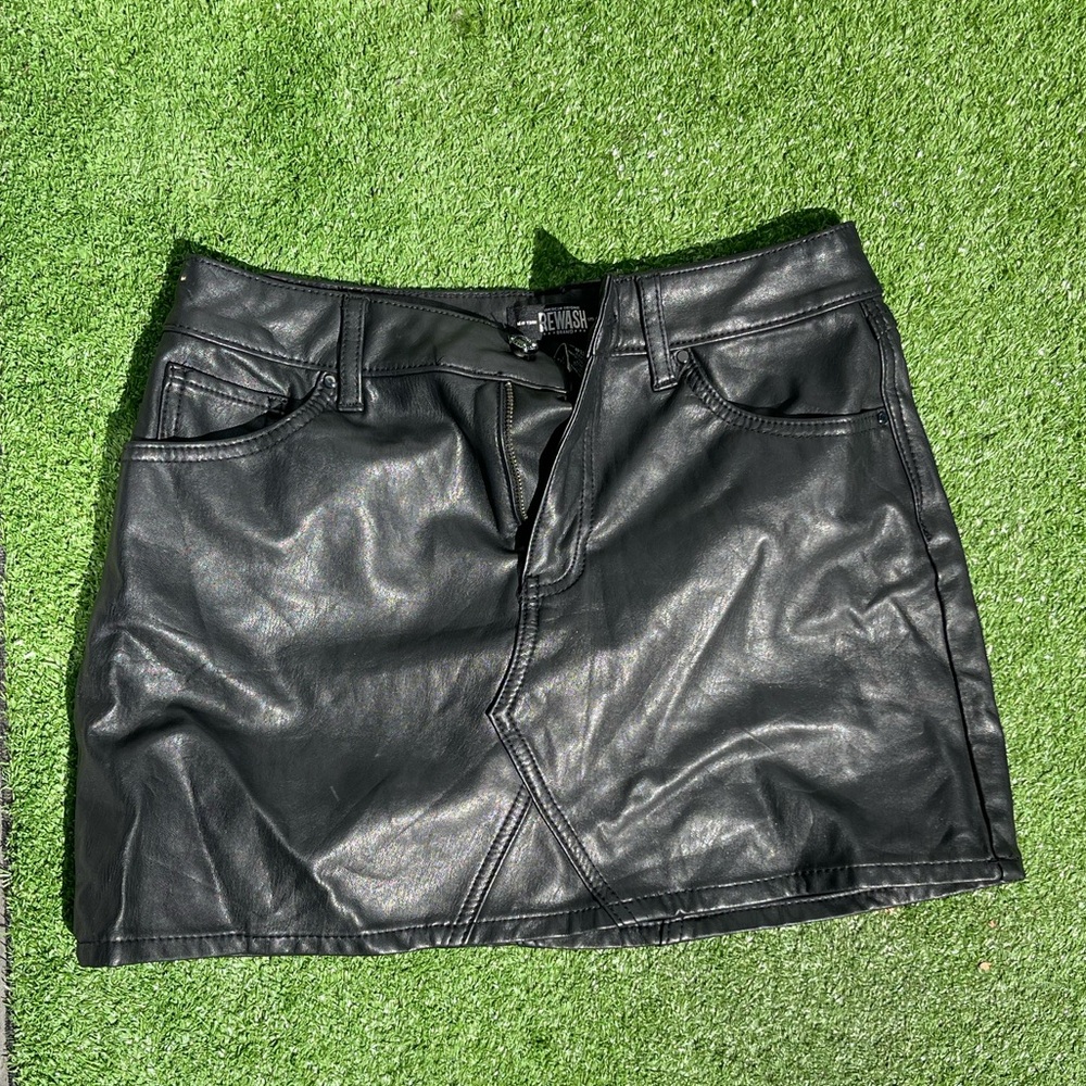 Rewash Black Mini Skirt